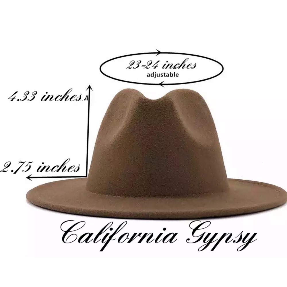 HP🏆 Wool Boho Rancher Hat Western Hat - Picture 3 of 3